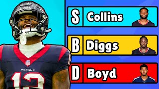 2024 MIDSEASON WR TIER LIST RANKING THE BEST WRS OF THE YEAR SO FAR RANKING NFL WRS 2024 [upl. by Zacarias9]