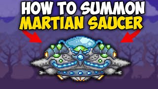 How to Get Martian Saucer in Terraria 1449  Martian Saucer Summon [upl. by Remot]