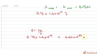 A photodetector is made from a compound semiconductor with band gap 073eV The maximum wavelength [upl. by Peggi766]