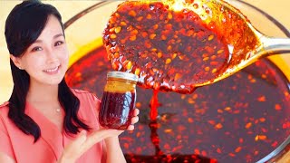 How to Make Chinese Chili Oil Easy amp Quick Recipe 🌶🌶🌶 CiCi Li  Asian Home Cooking Recipes [upl. by Akeenahs149]