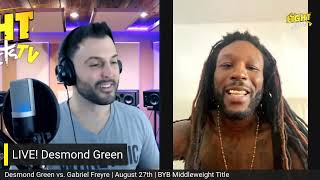 DESMOND GREEN RESPONDS TO GABRIEL FREYRE TALKS BYB TITLE FIGHT UFC [upl. by Sonafets]