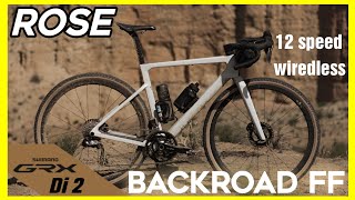 Rose backroad ff  gravel race bike now with 12 speed Shimano GRX Di2 RX825 [upl. by Carleton]