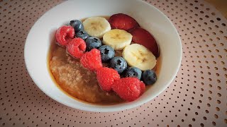 porridge aux flocons davoine  petit déjeuner diététique [upl. by Ivers]