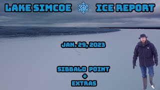 Lake Simcoe Ice Report Jan 29 2023 [upl. by Namad319]