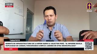 🔴Gerente de infraestructura de la MPSM se pronunció sobre el colector Perú [upl. by Patric277]