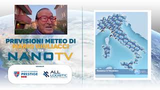 🌤️ Il Meteo di Mario Giuliacci per NanoTV in arrivo il primo freddo ❄️ [upl. by Anne622]