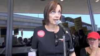 Contract Now CWA AFA UAL SFO Flight Attendants Teamsters and Other Workers Demand Contract [upl. by Addiel]