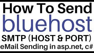 Send eMail aspnet c SMTP Server Settings host and port [upl. by Ahsienod201]