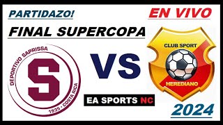 🔴Deportivo Saprissa vs Herediano en vivo  Final Supercopa  Costa Rica [upl. by Hardner706]