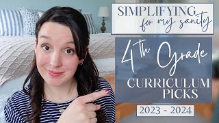 Homeschool 4th GRADE CURRICULUM PICKS  20232024  Homeschooling Elementary School  Notebooking [upl. by Ynnep580]