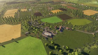 NEW MOD MAP  DREISTERNHOF FARMING SIMULATOR 19 PREMIUM EDITION FLY OVER [upl. by Noved]