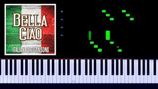 La Casa De Papel  Bella Ciao Piano Tutorial [upl. by Llyrad]