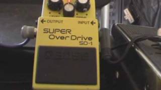 Boss SD1 SUPER Overdrive Video Demo [upl. by Enyamert]