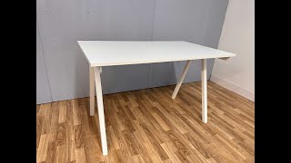 How to Assemble Ikea Trotten Desk  Step by Step Trotten Table Assembly [upl. by Aiyot]