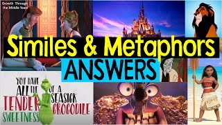 Similes and Metaphors in Disney Songs ANSWERS [upl. by Cyprus]