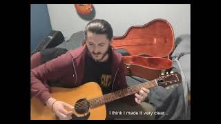 Slipknot  Snuff Fingerstyle On Epiphone Ft140 [upl. by Aicenert26]