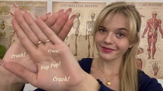 ASMR Chiropractor Roleplay 🦴💙 overlay cracks [upl. by Soutor]