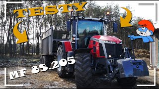 ⛔Testy Nowego Massey Ferguson 8S205 ⛔Wywóz Obornik 2021 ⛔AgroArku1Team [upl. by Tutto504]