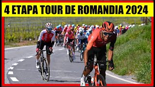 4 ETAPA TOUR de ROMANDIA 2024 BESTIAL SUBIDA EGAN Bernal Richard CARAPAZ [upl. by Aihsemot]