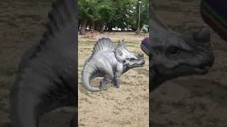 Baby Stegoceratops 😍 jurassicworld campcretaceous dinosaur [upl. by Mindy]