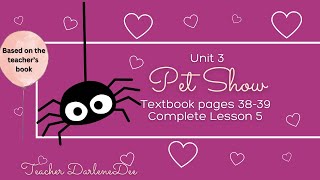 SUPER MINDS YEAR 1  TEXTBOOK PAGES 3839  UNIT 3 PET SHOW  COMPLETE LESSON 5 [upl. by Niffirg734]