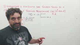 Condição de existência do logaritmo matemática enem [upl. by Rolan417]