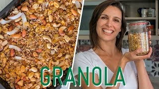 GRANOLA receita deliciosa a base de cereais e sementes [upl. by Dougy171]