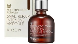 Mizon 🐌🐌🐌 Snail Repair Intensive Ampoule Review amp How to Use [upl. by Lucila]