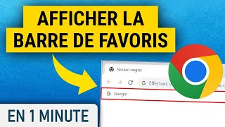 Toujours afficher la barre de favoris sur Chrome [upl. by Qirat]