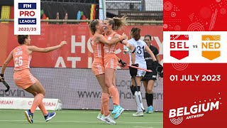 FIH Hockey Pro League 202223 Belgium vs Netherlands Women Game 1  Highlights [upl. by Dnomyaw]