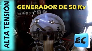 Generador de alta tensión 50 Kv sin alimentacion eléctrica Wimshurst 🇦🇷 [upl. by Salzhauer]