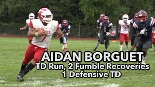 Delsea 21 Willingboro 6  Aidan Borguet TD run and scoop and score [upl. by Anha313]