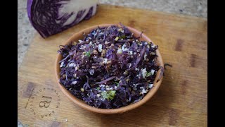 purple 💜 cabbage sabji  poriyal  Simple purple cabbage recipes  purple cabbage recipes [upl. by Evered]