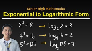 How to Convert Exponential to Logarithmic Form [upl. by Lede]