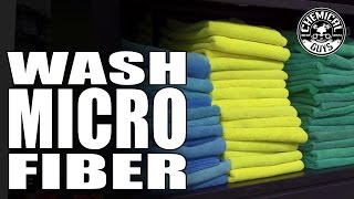 How To Wash Microfiber Towels Correctly  Chemical Guys  Microfiber Wash [upl. by Esinyl319]