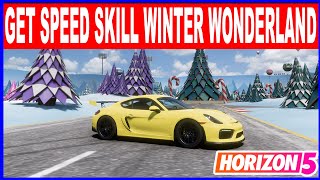 Forza Horizon 5 How to Get 3 Speed Skill in Winter Wonderland Stadium amp Ringroad Speed Zone Location [upl. by Mccready162]