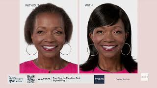 Toni Brattin Flawless Bob Styled Wig on QVC [upl. by Aneeled]