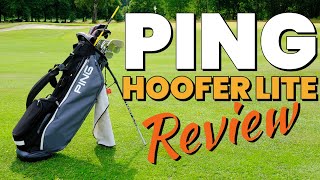 Ping Hoofer Lite REVIEW  One of the BEST golf stand bags [upl. by Anuait916]