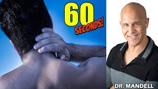 RELEASE TIGHT NECK MUSCLES IN 60 SECONDS Disclosed by Dr Alan Mandell DC [upl. by Yenaffit]