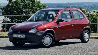 1997 Opel Corsa B City 12i 45HP Marseille Red  Test Drive On M7 [upl. by Skiest]