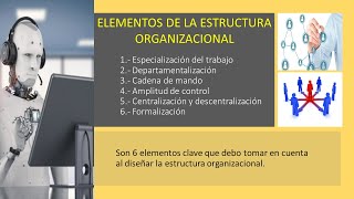 Fundamentos de Estructura y Diseño Organizacional parte 01 de 02 [upl. by Kinny]