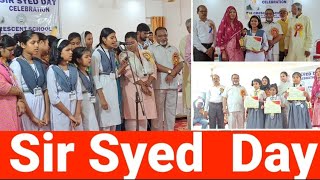 The Crescent School Observed Sir Syed Day [upl. by Ahsimek123]