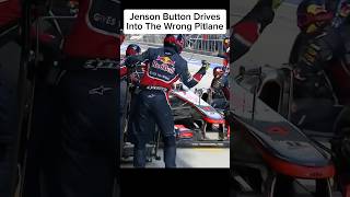 Jenson Button Drives Into Wrong Pitlane f1 formula1 pitstop [upl. by Nivad]