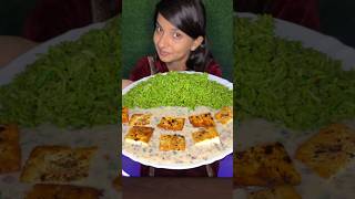 Tasty creamy paneer with rice food recipe shorts youtubeshorts [upl. by Leynad798]