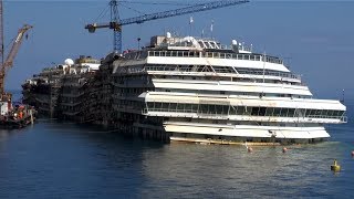 AMAZING VIEWS at Costa Concordia as it looks today  April 2014 [upl. by Esenaj]