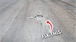 How To Fix And Replace Damaged Laminate Vinyl Plank LVP Engineered Wood Flooring Like A Pro DIY [upl. by Dane]