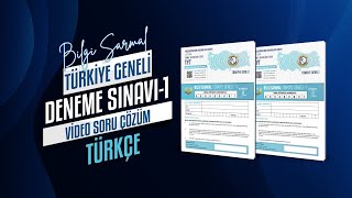 Bilgi Sarmal  Türkiye Geneli 1 Deneme Sınavı TYT Türkçe Soru Çözümleri [upl. by Tertia695]