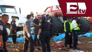 Monster truck Tragedia en Aeroshow de Chihuahua VIDEO  Monster truck accident [upl. by Disharoon587]