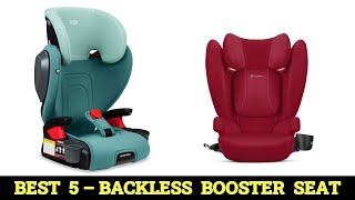 Top 5 Best Backless Booster Seat 2024 [upl. by Aicirtel619]