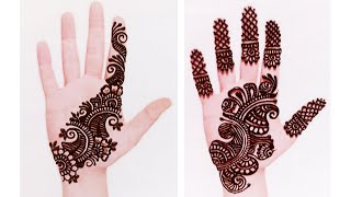 2 very attractive easy palm mehndi design [upl. by Sandry300]